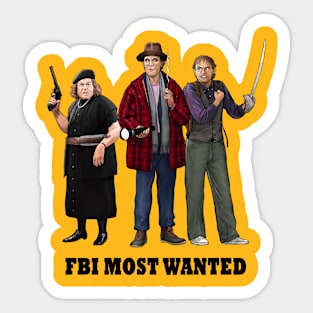 FBI Most Wanted 1985 The Fratellis Crime Family From The Goonies Sticker